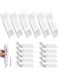 URbazaar 6 Set Double Sided Adhesive Wall Hooks,No Hole Plug-in Wall Socket Sticker Fixer Reusable Adapter Fixer,Desk Wall Mount,for WiFi Router,Remote Control,Punch-Free Plug Sticker Holder