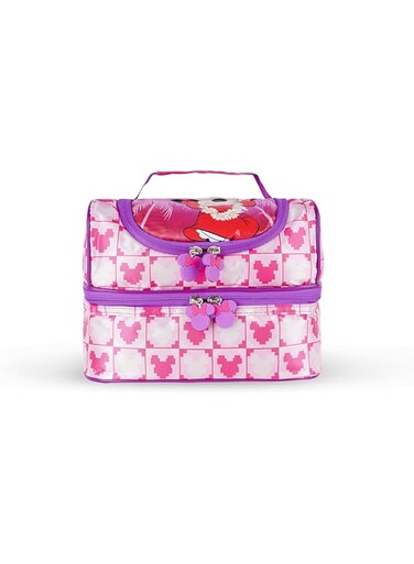 TRUCARE Disney Minnie Mouse Lovin' Minnie 2 Compartment Lunch Bag   Thermal Insulated   Water Resistant   Durable   For kids Boys, Girls   School Picnic Outdoor