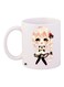Anime Printed Coffee Mug White/Pink/Gold