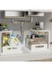 Pull Out 2-Tier Under Sink Organizer Storage Shelf White Pack for Kitchen Bathroom Cabinet.