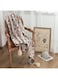 Simple Knitted Bohemian Blanket Fabric Multicolour 120 x 150cm