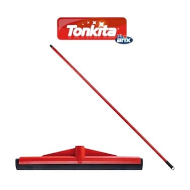 Tonkita 33cm Natural Rubber Floor Wiper with 120cm Stick - Effortless Spotless Floors with Superior Adherence and Durability