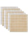 DII Basic Terry Collection Windowpane Dishcloth Set, 12x12, Pebble, 6 Piece