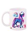 Unicorn Printed Coffee Mug White/Blue/Pink