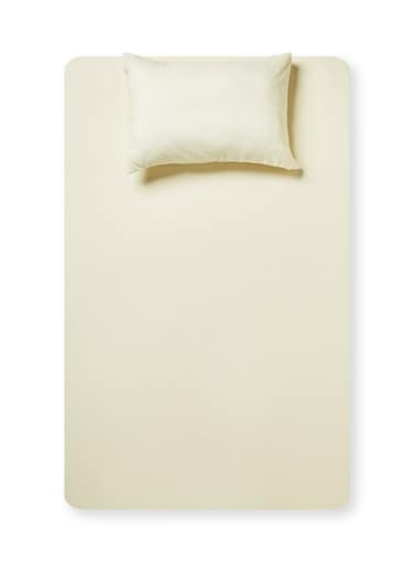 2- Piece Fitted Bedsheet Set Twin Size Microfiber Beige
