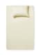 2- Piece Fitted Bedsheet Set Twin Size Microfiber Beige