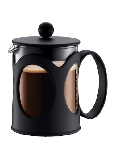 Bodum Kenya French Press Coffee Maker 4 Cup, BD-10683-01, Black, 0.5 litre, Glass/Plastic