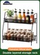 Countertop Organizer for Bathroom Counter, the Organizer for Bedroom, Spice Rack Organizer for Kitchen Counter Shelf