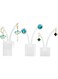 Acrylic Earrings Display, Earring Display Holder Y-bar Earrings Display Stand Holder Tree Stand Earring Holder Countertop Hanging Jewelry Organizer for Necklaces Bracelet Earrings(Clear 3 Pieces)