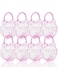 Azonee 8 Pack Plastic Storage Box, Small Plastic Box Mini Clear Storage Containers Plastic Beads Storage Containers for Beads, Crafts, Jewelry, Small Items for Kids (Bear)