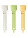 Rayyan Cat Strip Feeder, Cat Strip Squeeze Spoon with 3 Colors, Cat Treat Feeding Spoon, Cat Ear Shape Strip Squeeze Spoon, Multi Functional Pet Spoons, Cat Sliding Dispenser for Wet Food(Pack of 3)
