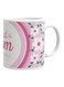 Qeen Best Mom Printed Ceramic Mug Pink/White//green