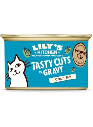 Lily's Kitchen Tasty Cuts Ocean Fish Wet Cat Food - 85G