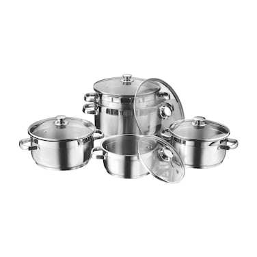 VINOD Stainless Steel Casserole Set - 5 Pieces, (2L, 2.7L, 3.6L, 5.0L, 6.0L), VIC008