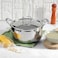 VINOD Smart Triply Stainless Steel Casserole with Lid, 20 cm Diameter, 3.5 Liter Capacity, Induction and Gas Stove Compatible, VTC020