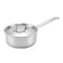 Vinod Smart Tri-Ply Stainless Steel Saucepan with Lid, 20 cm (Item VTS020)   Heavy Bottom Premium Milk Pan   Elegant Triply Cookware Sauce Pot for Even Heating