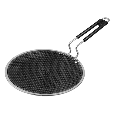 VINOD PLATINUM PRO Tri-Ply Honeycomb Multi Tawa (25 cm)   Hexa Non-Stick, Induction Compatible, Metal Spoon Friendly Stainless Steel Tawa