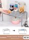 Retractable Kitchen Storage Shelf, Grid Drainage Plastic Spice Organizer&iuml;&frac14;&OElig;Adjustable Expandable Rack for Countertop, Cabinet, Pantry&iuml;&frac14;&OElig;Organize Seasonings, Canned Food, Cooking Supplies