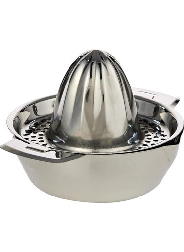Steel Lemon &amp; Orange Juicer, 13.5 cm, RSLJ01, Manual Juicer , Lemon Juicer , Orange Juicer Silver 27.2x12cm