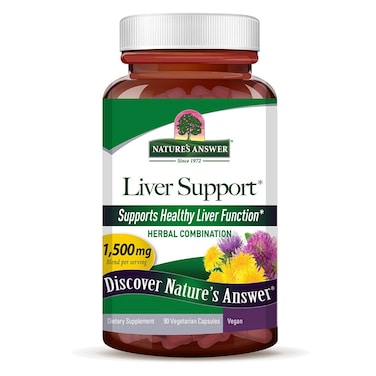 Nature&#39;s Answer Liver Support 1500mg Vegetarian Capsules With Silymarin, Pack of 90&#39;s