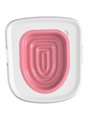 Cat Toilet Training Kit, Portable Cat Toilet Trainer, Pet Toilet Training Seat Tray Pet Cleaning Cat Training, Pink