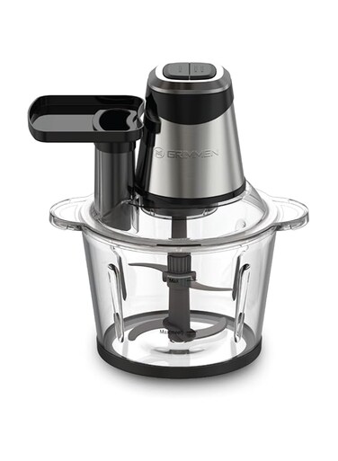 Grimmen 3L Electric Food Chopper &amp; Blender - 500W Powerful Food Processor with 3-Speed Settings, Stainless Steel Blades for Meat, Vegetables, Fruits, Nuts - Multi-Function Kitchen Appliance