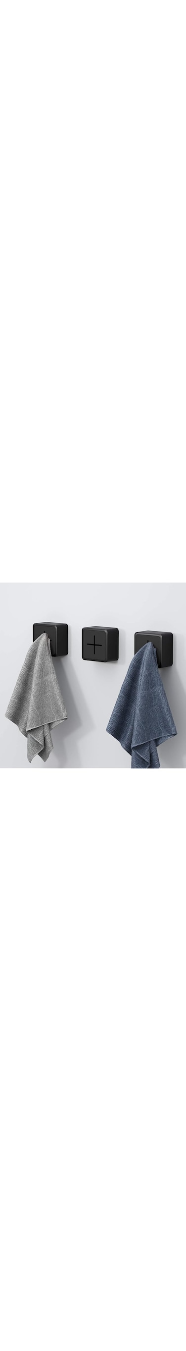 Kitchen Towel Hooks, 3 Pack Self Adhesive Towel Holders, Wall Dish Towel Hook, Drill Free Self Adhesive Push Hooks Firmly Hook, Wall Mounted Hand Towel Hook, for Bathroom Home Kitchen RV Camper