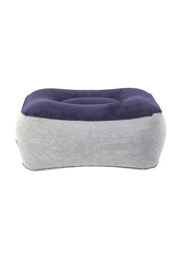 Inflatable Foot Pad Pillow Travel Foot Rest Flocking Pillow Relax Cushion