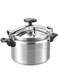 Aluminum Pressure Cooker Unique Pressure Indicator Durable Aluminum Alloy Fast And Energy Efficient Pressure Cooker With Firm Handles 7Liters Silver