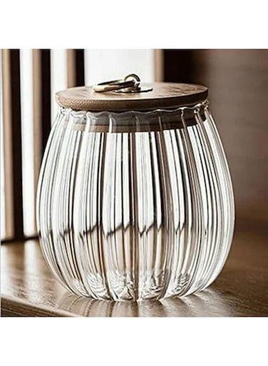 Box Zen Borosilicate Air Tight Glass Storage Jar 700 ml