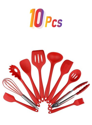 Cooking Utensil Set Red