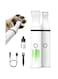 oneisall Dog Paw Trimmer,Corldless Paw Trimmer for Dogs with Double Blades,Quiet 2 Speed Small Dog Grooming Clippers for Paws, Eyes, Ears, Face, Rump (White)