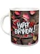 Impress Ceramic Coffee Mug with Arabic Birthday Wishes to Lover Design (White)
