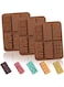QUDUME Candy Chocolate Bar Molds Silicone,Non Stick 6 in 1 Silicone Break Apart Chocolate Bar Mold for Wax Melts Homemade Protein Energy Bar Pack of 3