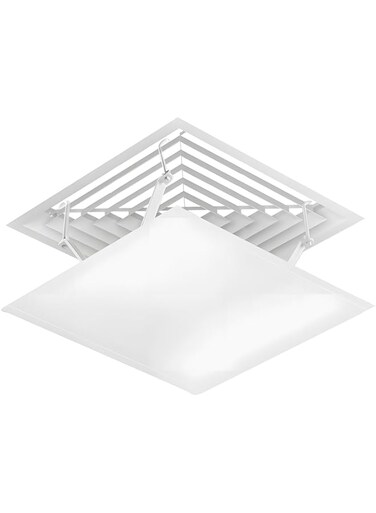 X spring Air Conditioner Deflector, Central Air Conditioners Deflector, Anti Direct Blowing Air Conditioners Windshield with Hooks, Adjustable Air Conditioner Wind Shield for Office Ceiling Vents