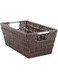 Whitmor Rattique Small Shelf Tote, Java