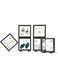 Khazna Anti Tarnish Jewelry display Organizer,6Pcs Small Portable Travel Jewelry Box for Women and Girls to Storage Rings Earrings Bracelet, 3.54 x3.54 x0.79 inches, Antioxidation and Dust-proof