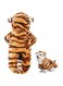 KASTWAVE Dog Tiger Costumes, Funny Pet Costumes Halloween Christmas Cosplay Dress Small Pet Cat Tiger Costume Animal Fleece Hoodie Warm Outfits Clothes (L)