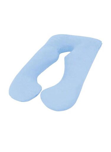 Comfort High-Quality Multifunctional U Shape Comfortable Maternity Pillow Microfiber Blue 70x25x120cm