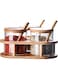 MIATTCLD Condiment Pots 3 Pcs Clear Seasoning Jars with Lid and Spoon, 280 ML/9.5 OZ Glass Spice Container with Bamboo Serving Tray, Kitchen Seasoning Storage Organizer for Salt Sugar Pepper
