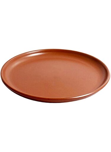 REGAS CLAY ROUND PLATE MUD SERVING PLATE #266 (30 CM)