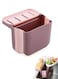 Trash Waste Bin Drain Basket for Kitchen, Can Foldable Mini Dry and wet separation PP material Garbage Can, Storage Rack for Bedroom Bathroom (Pink)