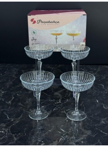 Pasabahce Joy Stemware 245cc &acirc;&euro;&ldquo; 4-Piece Elegant Wine Glass Set GB