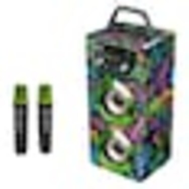 TrendIX Neon World Karaoke Speaker and Microphones