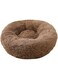 Fluffy Round Pet Bed, Warm Plush Dog and Cat Pet Bed, Warm and Calm Small Donuts, Kennel, Soft Puppy Sofa To Sleep, Color and Size To Choose From (70 CM,C)