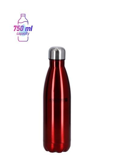 Stainless Steel Water Bottle Red 750ml