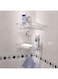 Everloc 2 Shelf Corner Rack, No Drilling, No Screws, No Glue, No Adhesive, Vacuum Suction Wall Mounted, Chrome Corner Bathroom Accessories Holder, Shower Rack, Easy Install, EVL-10202