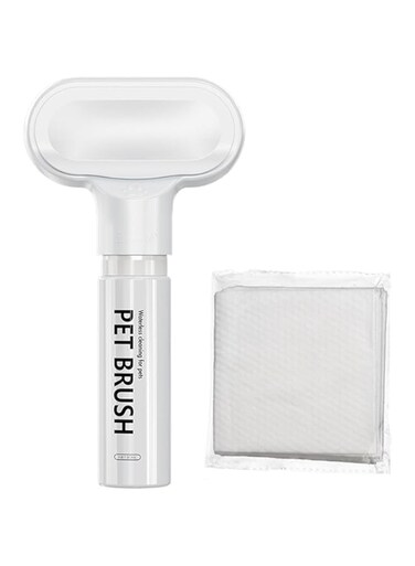 NALACAL Dogs Bath Brush, Non Rinse Puppy Cleaner Brush, Dog Scrubber for Bath, Pet Massage Bath Brush, Dog, Grooming, Washing Brush Scrubber fit for Short or Long Haired Dogs, Cats (Blue Blue White)