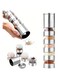 XIUWOO Pepper Grinder,5 In 1 Refillable Pepper Mill,Stainless Steel Seasoning Grinder, Portable Travel Spice Set, Modular Travel Spice Container,Salt And Pepper Grinder Set For Camping Kitchens