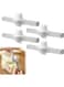 Food Bag Sealing Clips with Pour Spout Nozzle Kitchen Gadget for Snack Storage Easy-to-Use Fresh Closure Clips for Chips Candies oat and More